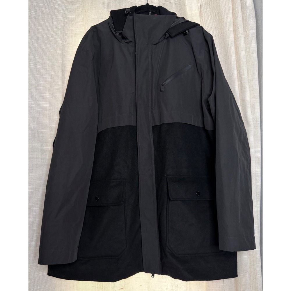 Pendleton Wooldland Hills Cascade Wool Waterproof Coat Black Plaid Men's XXL